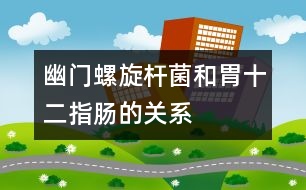 幽門(mén)螺旋桿菌和胃、十二指腸的關(guān)系