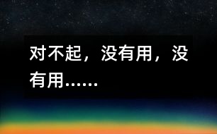對(duì)不起，沒(méi)有用，沒(méi)有用……