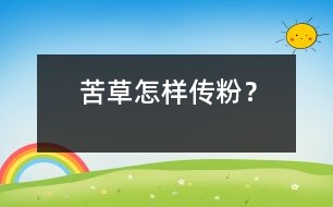 苦草怎樣傳粉？