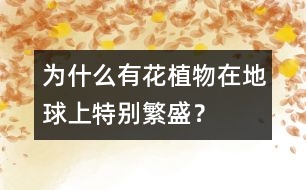 為什么有花植物在地球上特別繁盛？