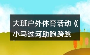 大班戶外體育活動《小馬過河—助跑跨跳》反思