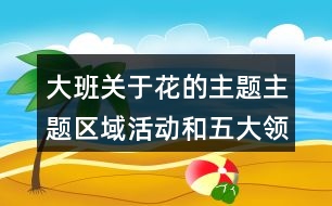 大班關于花的主題主題區(qū)域活動和五大領域怎么設計？