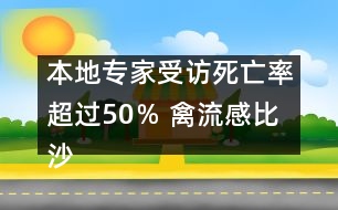 本地專家受訪：死亡率超過(guò)50％ 禽流感比沙斯還厲害