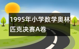 1995年小學數(shù)學奧林匹克決賽A卷