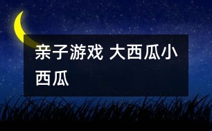 親子游戲 大西瓜、小西瓜