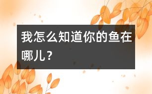我怎么知道你的魚在哪兒？